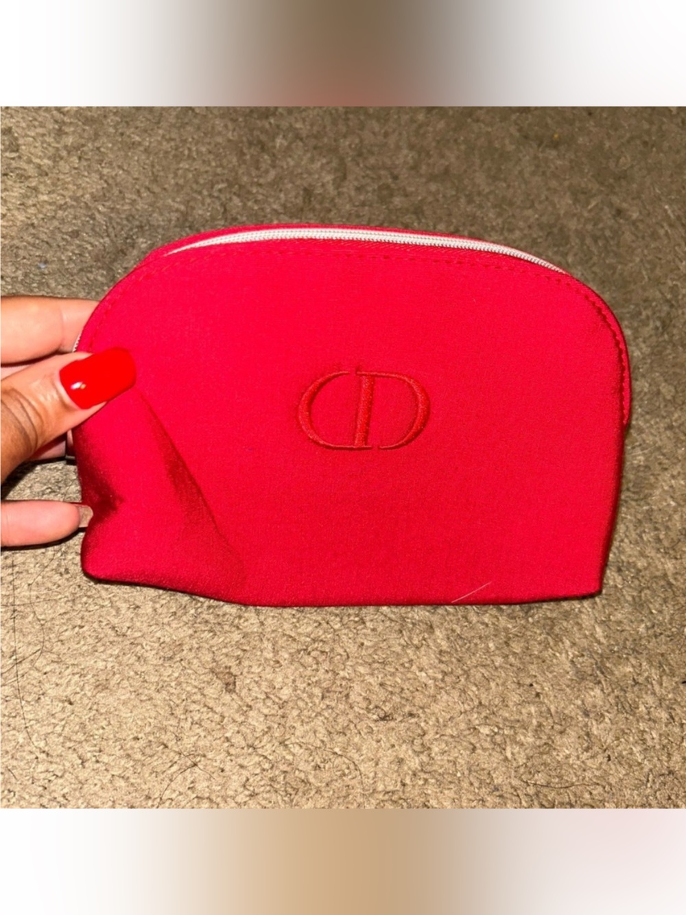 Dior Red Cosmetic Pouch